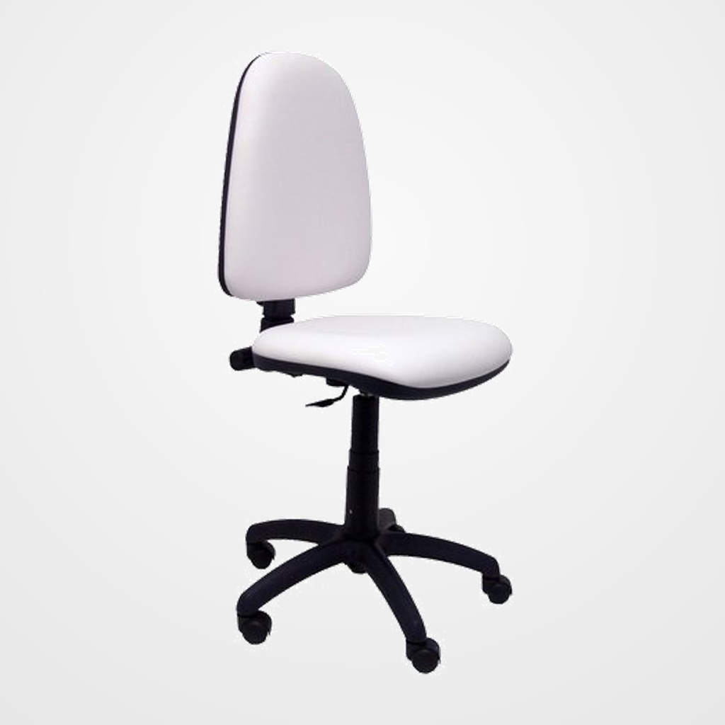 SILLA PIQUERAS Y CRESPO AYNA MECANISMO CONTACTO PERMANENTE REGULACION DE PROFUNDIDAD ASIENTO Y RESPALDO TAPIZADO SIMILPIEL BLANCO