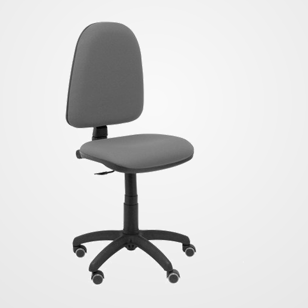 SILLA PIQUERAS Y CRESPO AYNA MECANISMO CONTACTO PERMANENTE RUEDAS de PARQUET ASIENTO Y RESPALDO TAPIZADO BALI GRIS MEDIO