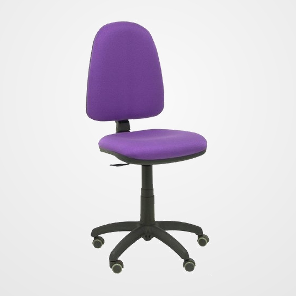 SILLA PIQUERAS Y CRESPO AYNA MECANISMO CONTACTO PERMANENTE RUEDAS de PARQUET ASIENTO Y RESPALDO TAPIZADO BALI LILA