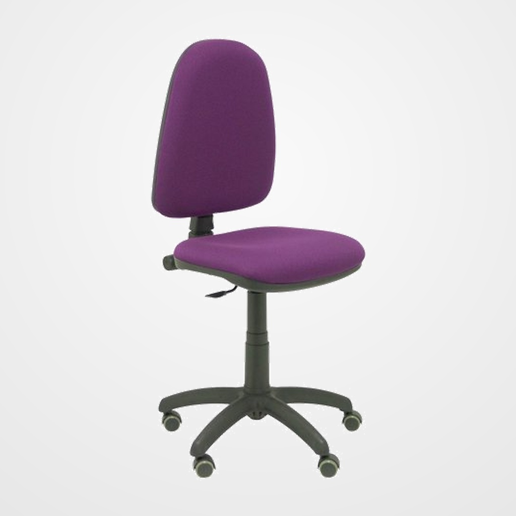 SILLA PIQUERAS Y CRESPO AYNA MECANISMO CONTACTO PERMANENTE RUEDAS de PARQUET ASIENTO Y RESPALDO TAPIZADO BALI MORADO