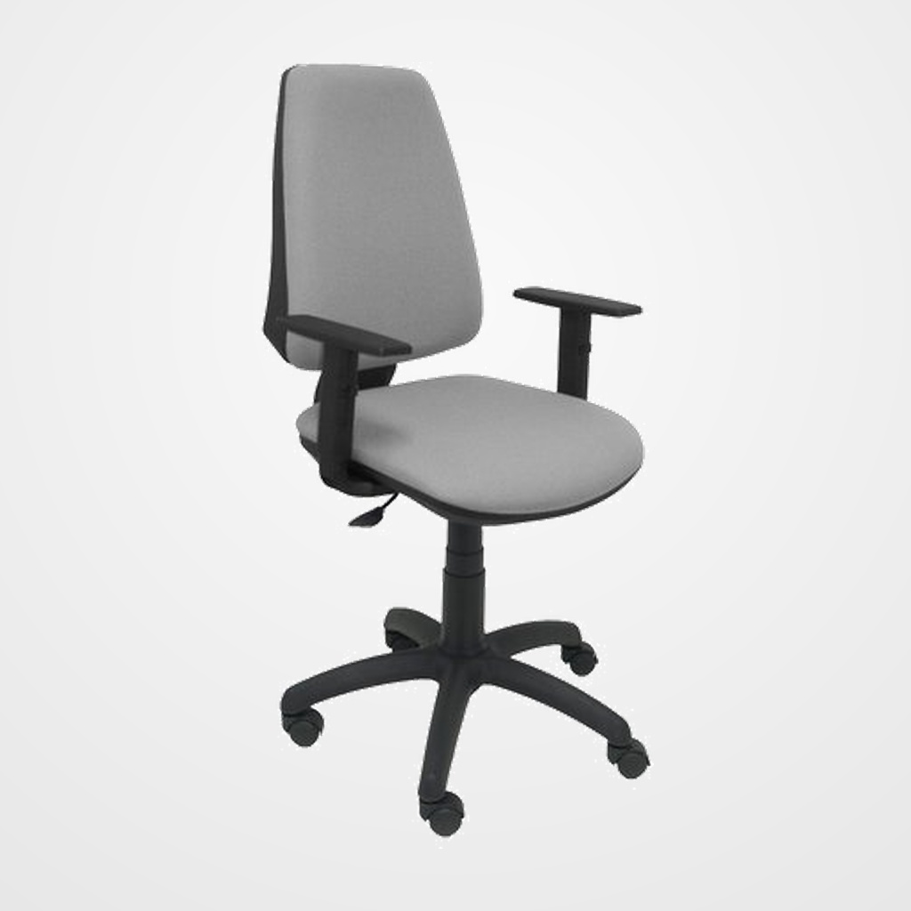 SILLA PIQUERAS Y CRESPO ELCHE CP BRAZOS REGULABLES MECANISMO CONTACTO PERMANENTE REGULACION DE PROFUNDIDAD ASIENTO Y RESPALDO TAPIZADO BALI GRIS CLARO
