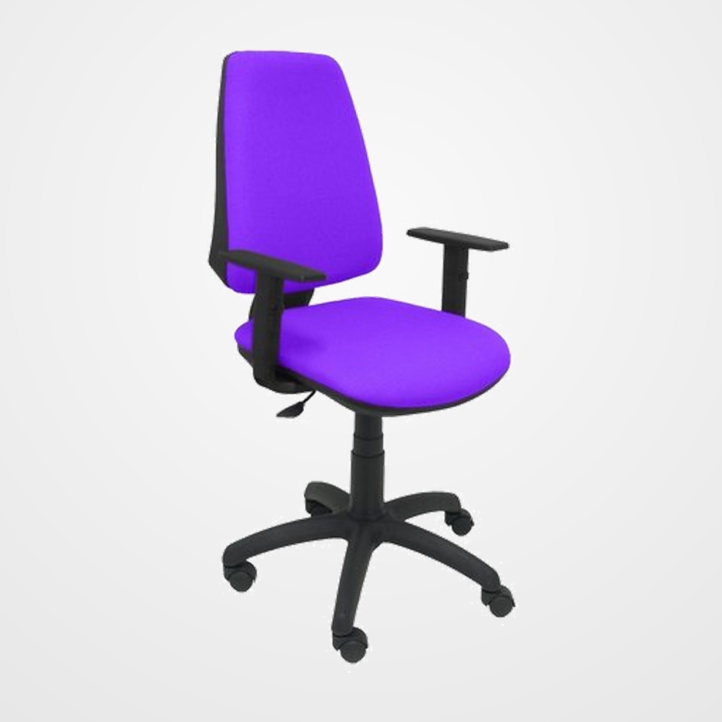 SILLA PIQUERAS Y CRESPO ELCHE CP BRAZOS REGULABLES MECANISMO CONTACTO PERMANENTE REGULACION DE PROFUNDIDAD ASIENTO Y RESPALDO TAPIZADO BALI LILA