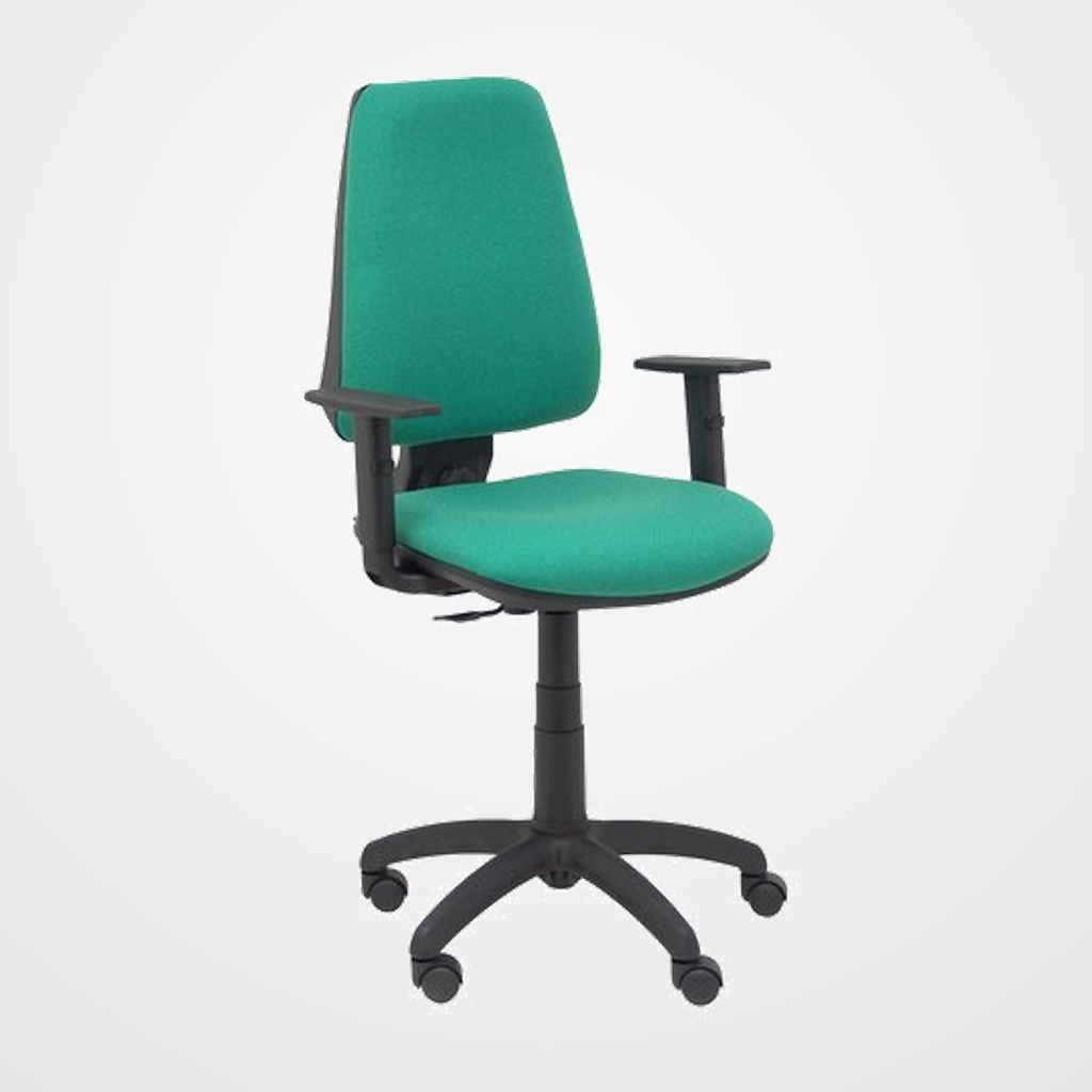 SILLA PIQUERAS Y CRESPO ELCHE CP BRAZOS REGULABLES MECANISMO CONTACTO PERMANENTE REGULACION DE PROFUNDIDAD ASIENTO Y RESPALDO TAPIZADO BALI VERDE