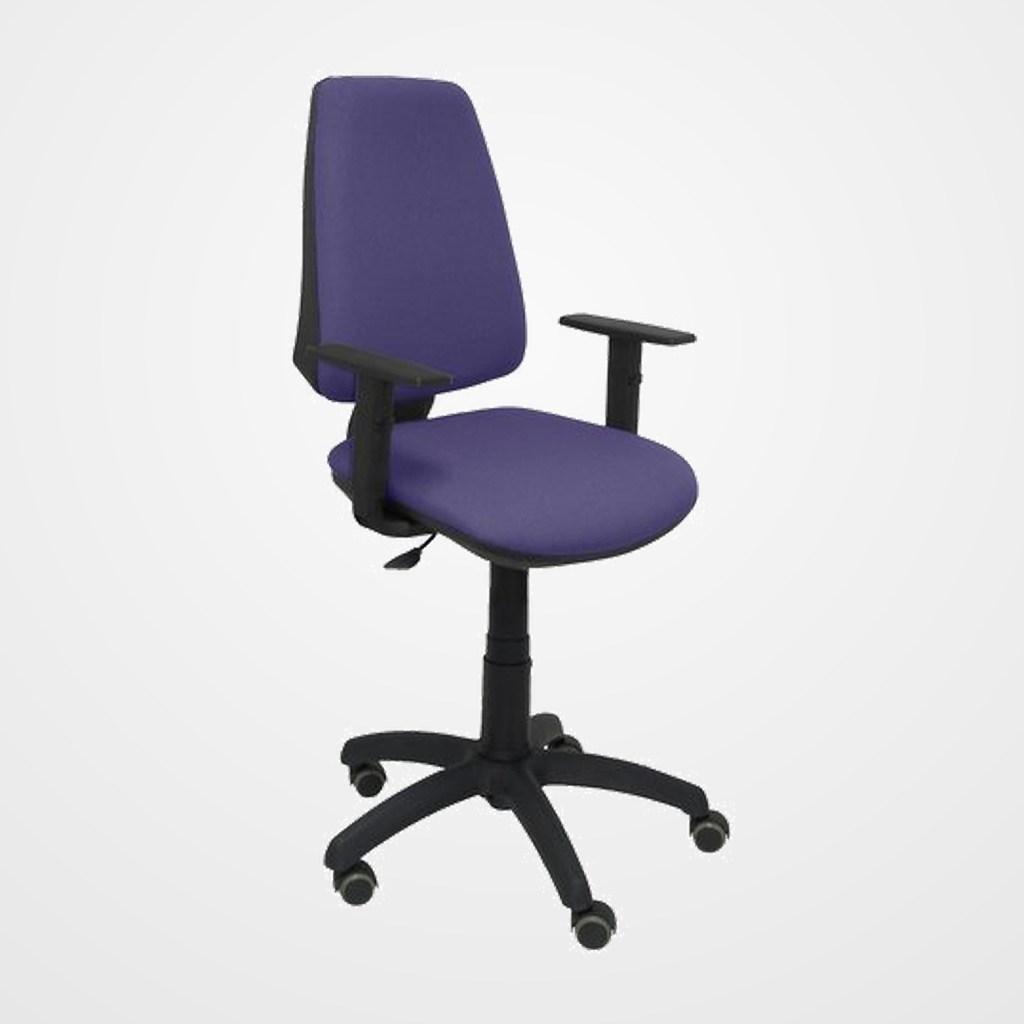 SILLA PIQUERAS Y CRESPO ELCHE CP BRAZOS REGULABLES MECANISMO CONTACTO PERMANENTE REGULACION DE PROFUNDIDAD RUEDAS de PARQUET ASIENTO Y RESPALDO TAPIZADO BALI AZUL CLARO
