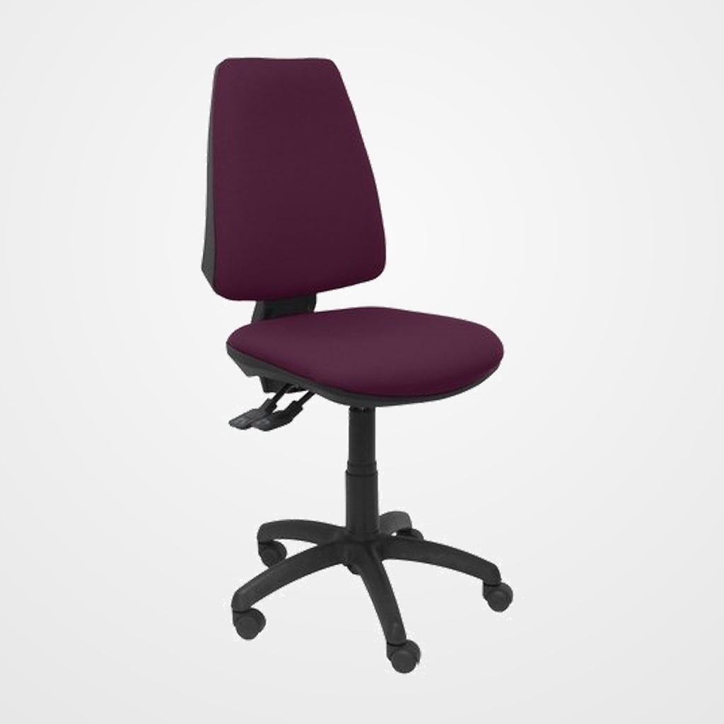 SILLA PIQUERAS Y CRESPO ELCHE S MECANISMO SINCRO de DOBLE MANETA GRAN CONFORTABILIDAD REGULABLE EN ALTURA RUEDAS de NYLON ASIENTO Y RESPALDO TAPIZADO BALI MORADO