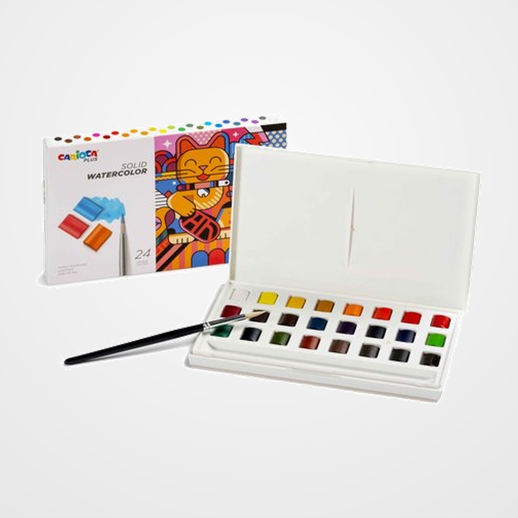 ACUARELAS CARIOCA PLUS CAJA de 24