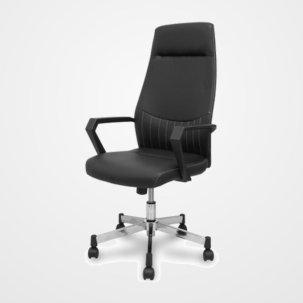 SILLA PIQUERAS Y CRESPO OPTI520 DIRECCION BRAZOS FIJOS MECANISMO BASCULANTE REGULABLE EN ALTURA ASIENTO Y RESPALDO TAPIZADO SIMILPIEL NEGRO