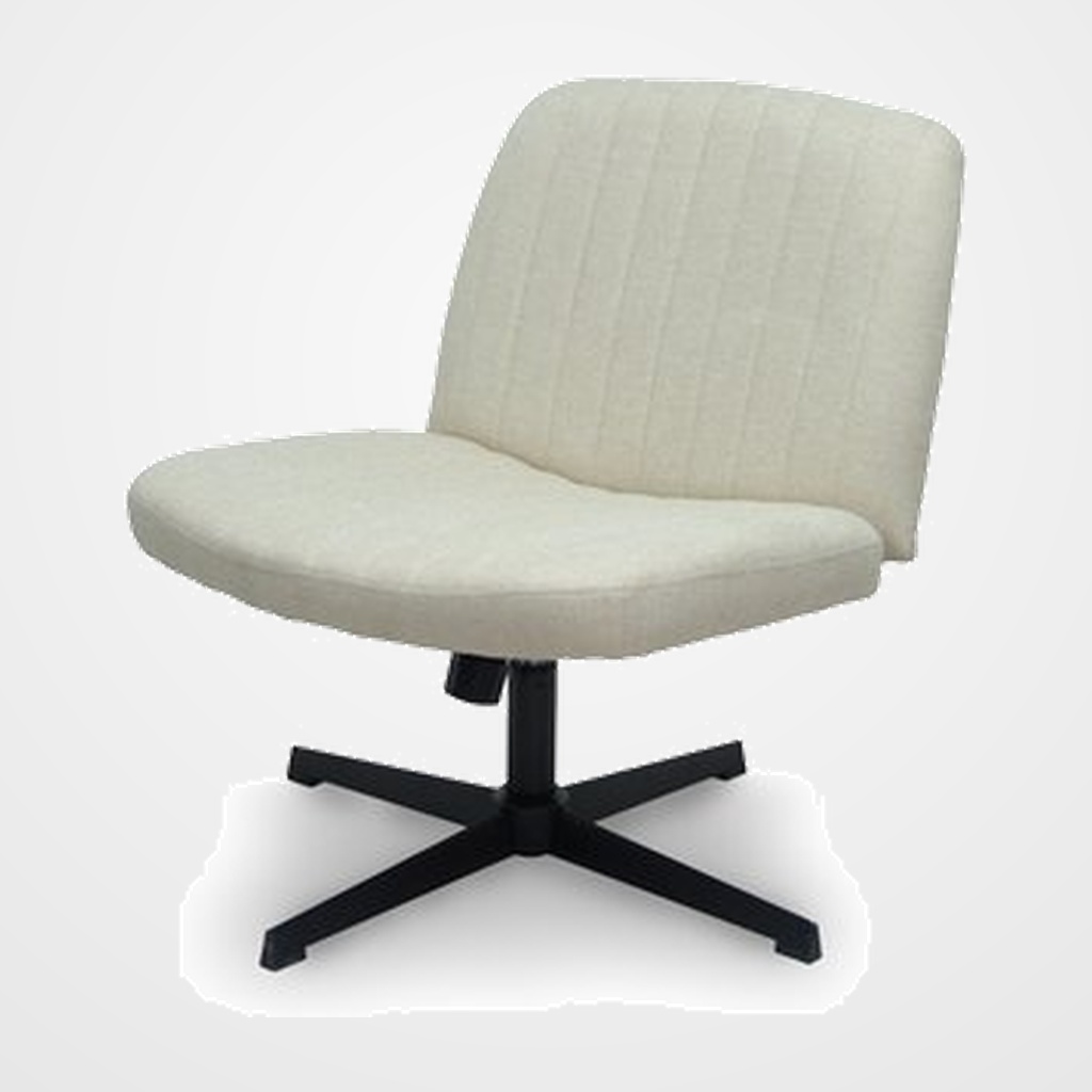 SILLA PIQUERAS Y CRESPO OPTI542 BASCULANTE EFECTO MECEDORA SIN BRAZOS TAPIZADA CREMA