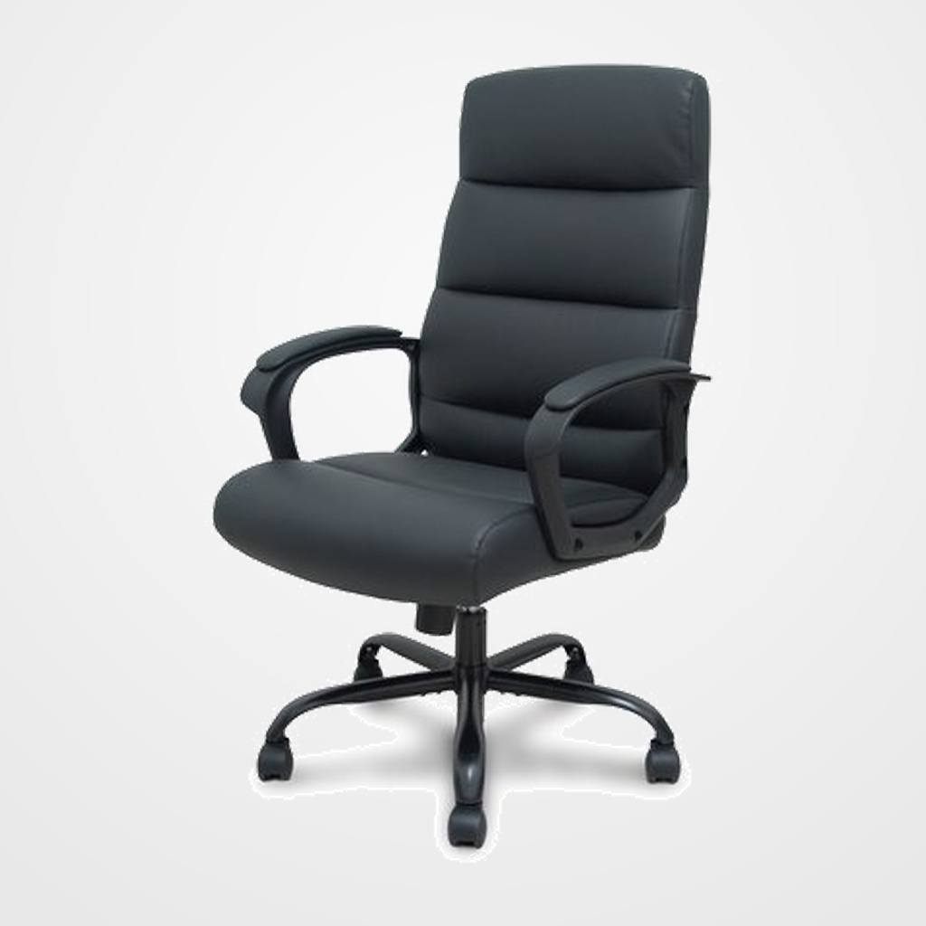 SILLA PIQUERAS Y CRESPO OPTI545 DIRECCION BRAZOS FIJOS MECANISMO BASCULANTE REGULABLE EN ALTURA ASIENTO Y RESPALDO TAPIZADO SIMILPIEL NEGRO