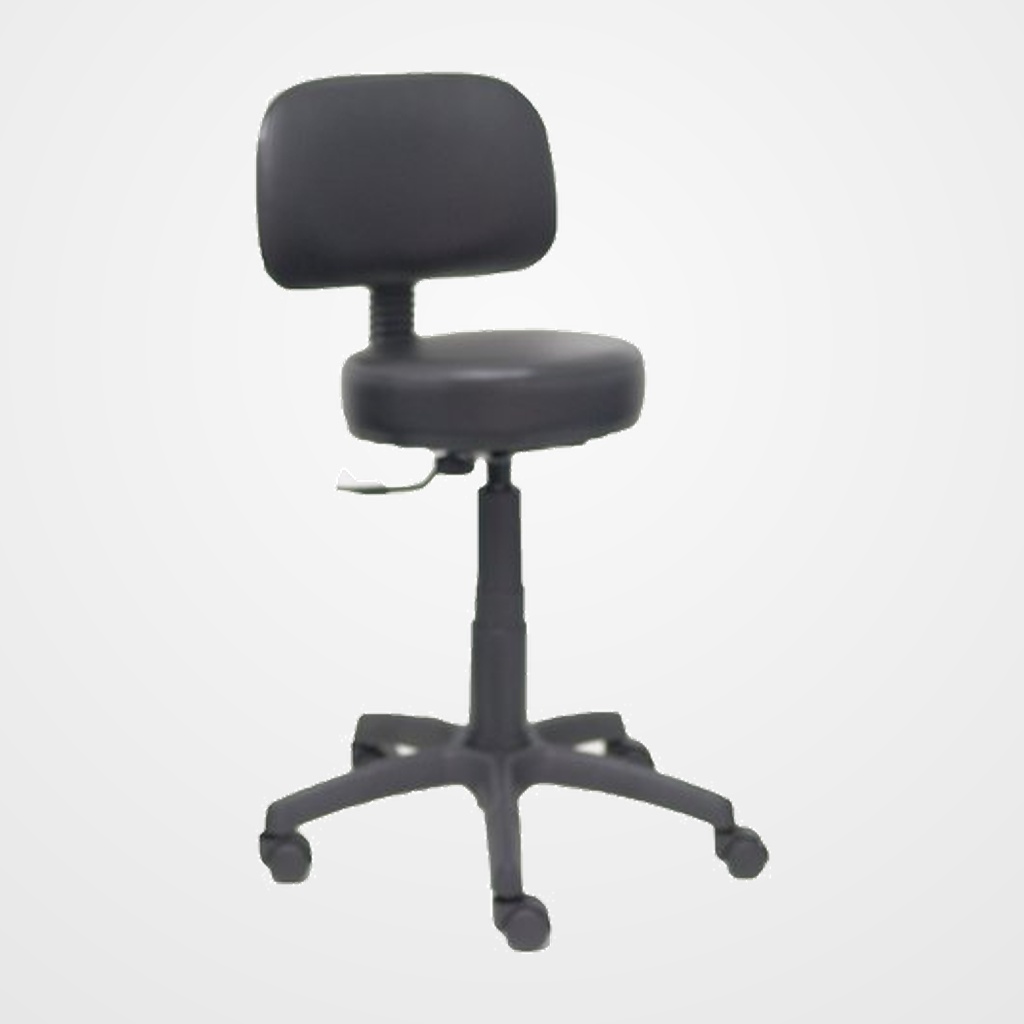 SILLA PIQUERAS Y CRESPO RASPILLA MECANISMO CONTACTO LAMA CON REGULACION EN PROFUNDIDAD RUEDAS NYLON ASIENTO Y RESPALDO TAPIZADO SIMILPIEL NEGRO