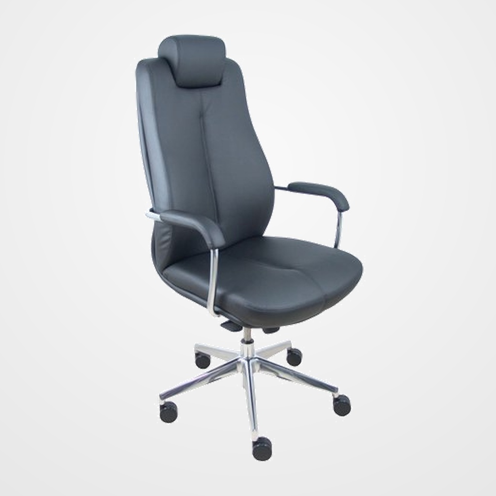 [24405359] SILLA PIQUERAS Y CRESPO SONATA REGULABLE ASIENTO Y RESPALDO TAPIZADO EN SIMILPIEL NEGRO