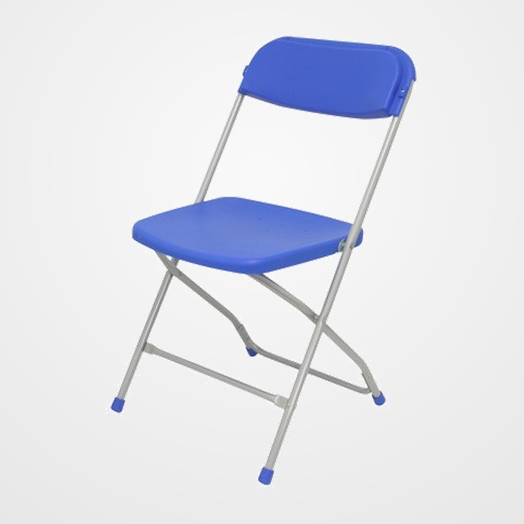 [24401977] SILLA PIQUERAS Y CRESPO VIVEROS CONFERENCIA PLEGABLE ASIENTO Y RESPALDO POLIPROPILENO AZUL PACK de 5