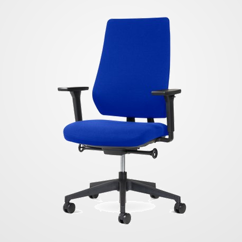 SILLA ROCADA OPERATIVA PROFESIONAL RD-934M/4 AZUL CON BRAZOS