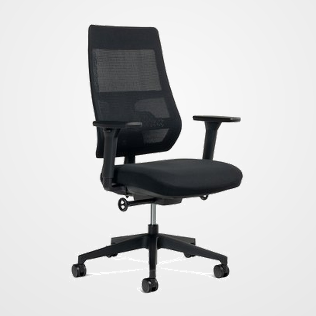 SILLA ROCADA OPERATIVA PROFESIONAL RD-934M/4 NEGRO CON BRAZOS