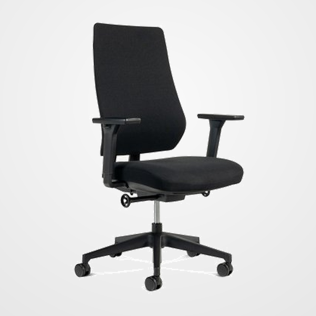 SILLA ROCADA OPERATIVA PROFESIONAL RD-934/4 NEGRO CON BRAZOS