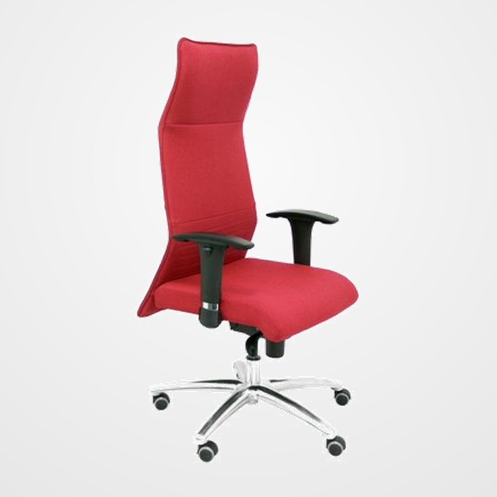 SILLON PIQUERAS Y CRESPO ALBACETE DIRECCION USO INTENSIVO (8H) BRAZOS REGULABLES MECANISMO SINCRO TAPIZADO  BALI GRANATE