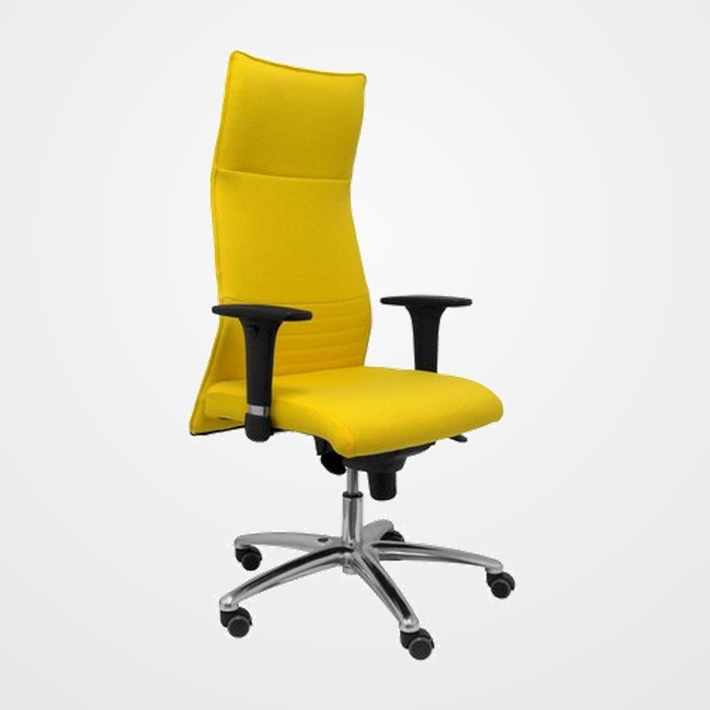 SILLON PIQUERAS Y CRESPO ALBACETE DIRECCION USO INTENSIVO (8H) BRAZOS REGULABLES MECANISMO SINCRO TAPIZADO BALI AMARILLO