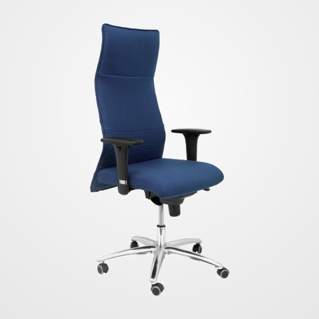 SILLON PIQUERAS Y CRESPO ALBACETE DIRECCION USO INTENSIVO (8H) BRAZOS REGULABLES MECANISMO SINCRO TAPIZADO BALI AZUL MARINO