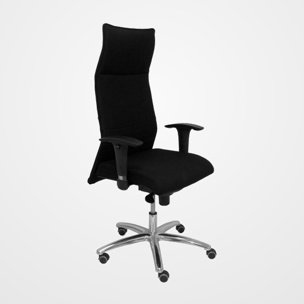 SILLON PIQUERAS Y CRESPO ALBACETE DIRECCION USO INTENSIVO (8H) BRAZOS REGULABLES MECANISMO SINCRO TAPIZADO BALI NEGRO