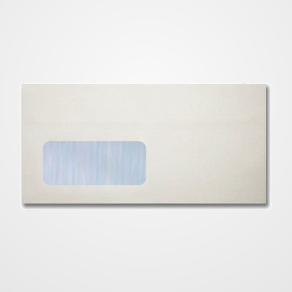 SOBRE SAM ECOSAM+ 115x225 BLANCO 105g OPEN V.IZQUIERDA (SILICONA) CAJA de 500