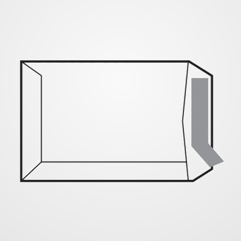 SOBRE-BOLSA SAM 145x355 BLANCO 90g (SILICONA) CAJA de 250