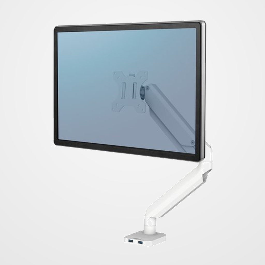 [42101280] SOPORTE BRAZO MONITOR FELLOWES INDIVIDUAL PLATINUM SERIES BLANCO
