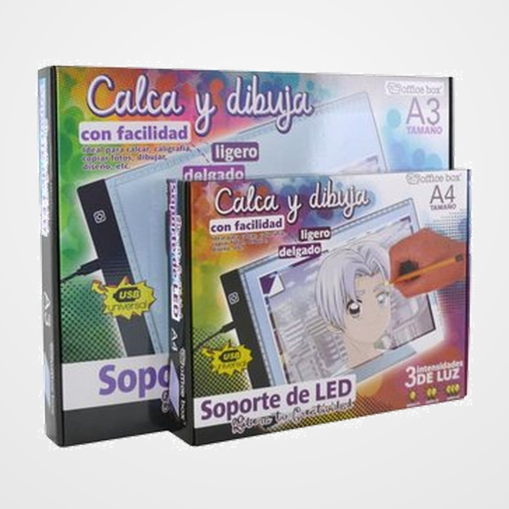 SOPORTE DE LED OFFICE BOX A3 CALCA Y DIBUJA