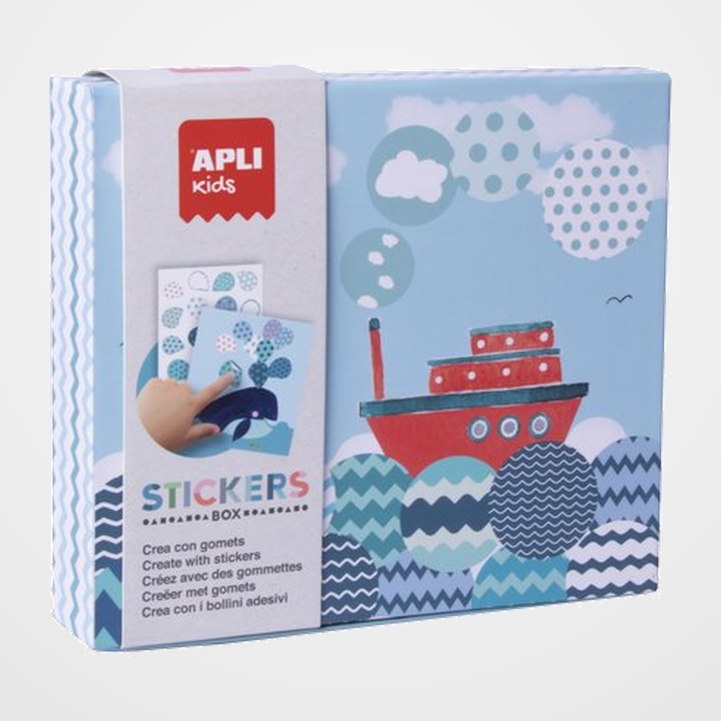 STICKERS GAME RS APLI KIDS CAJA CARTON BARCO