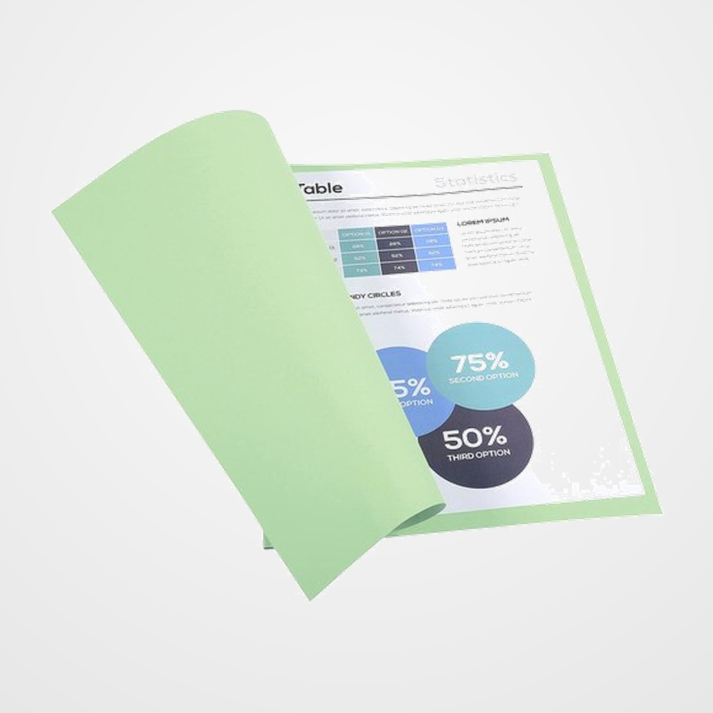 SUBCARPETA EXACOMPTA FOREVER 180 170g A4 VERDE TILA PAQUETE de 100