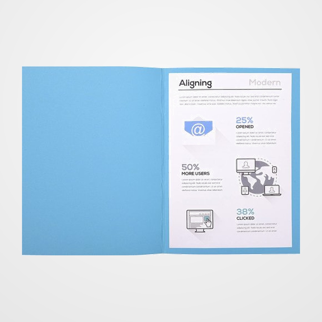 SUBCARPETA EXACOMPTA FOREVER 250 220g A4 AZUL MAR PAQUETE de 100