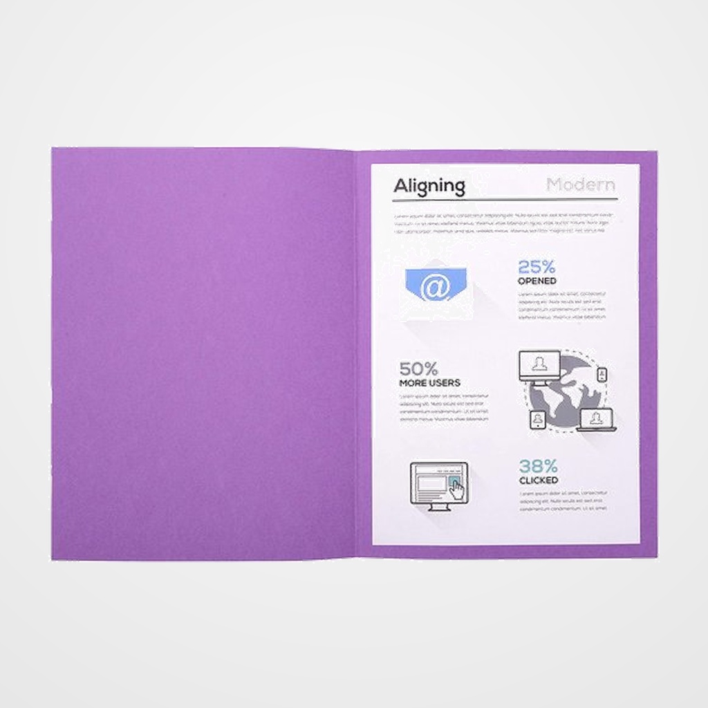 SUBCARPETA EXACOMPTA FOREVER 250 220g A4 VIOLETA PAQUETE de 100