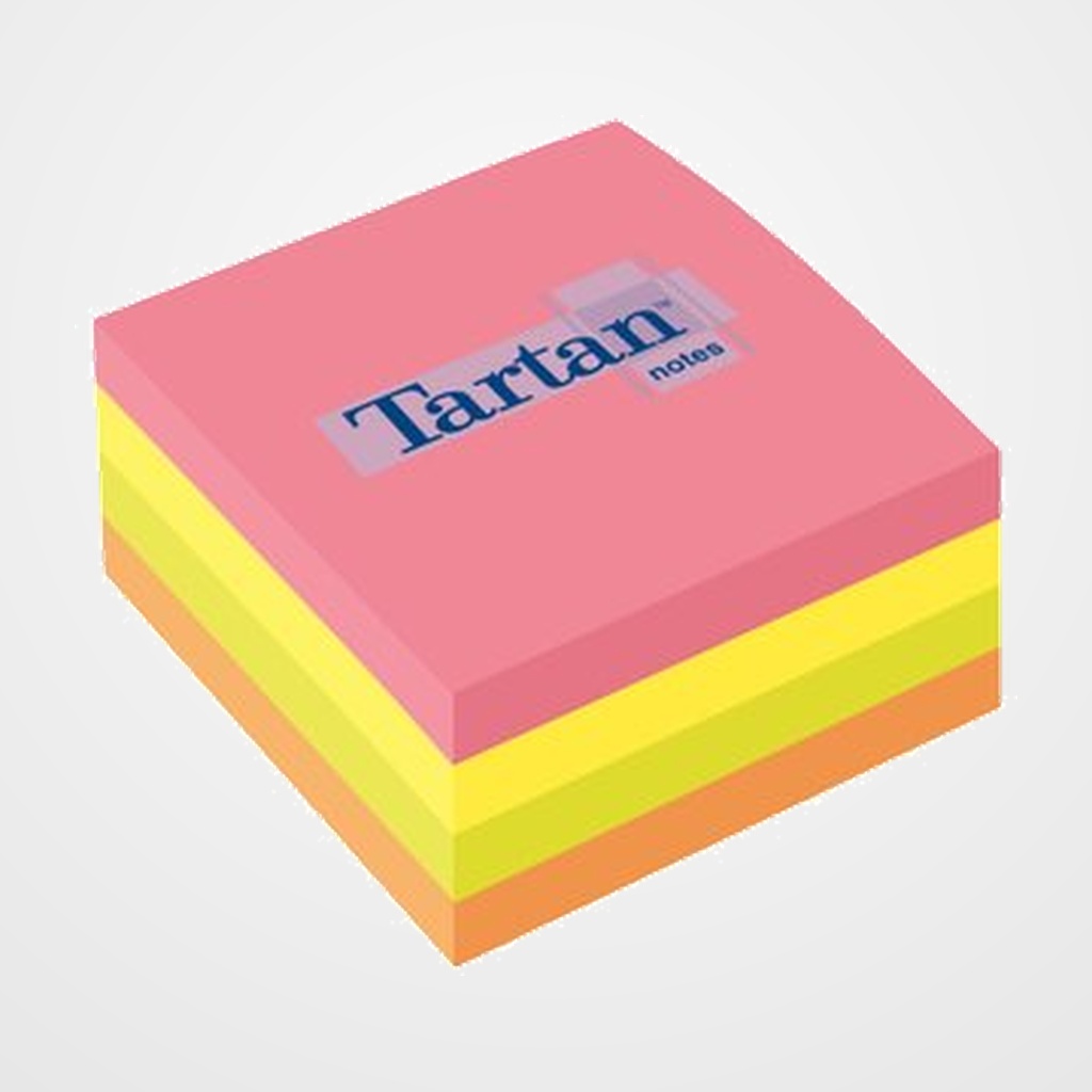 TACO NOTAS TARTAN 76X76 FLUORECESTES CUBO 400h