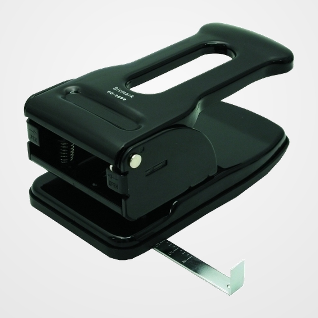 TALADRO 2 PUNZONES BISMARK PO-2099 (70h) NEGRO METALICO