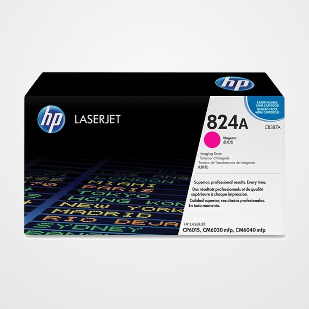 TAMBOR HP CB387A Nº824A LASERJET COLOR CP6015/CM6030MFP/CM6040MFP MAGENTA 23.000 PÁG.