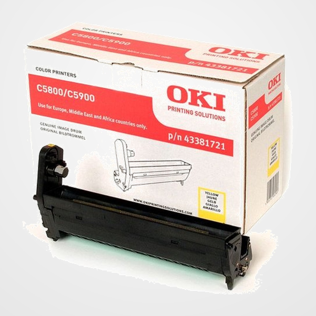 TAMBOR OKI C5800/5900/5550 AMARILLO C8 (20.000 pág.)