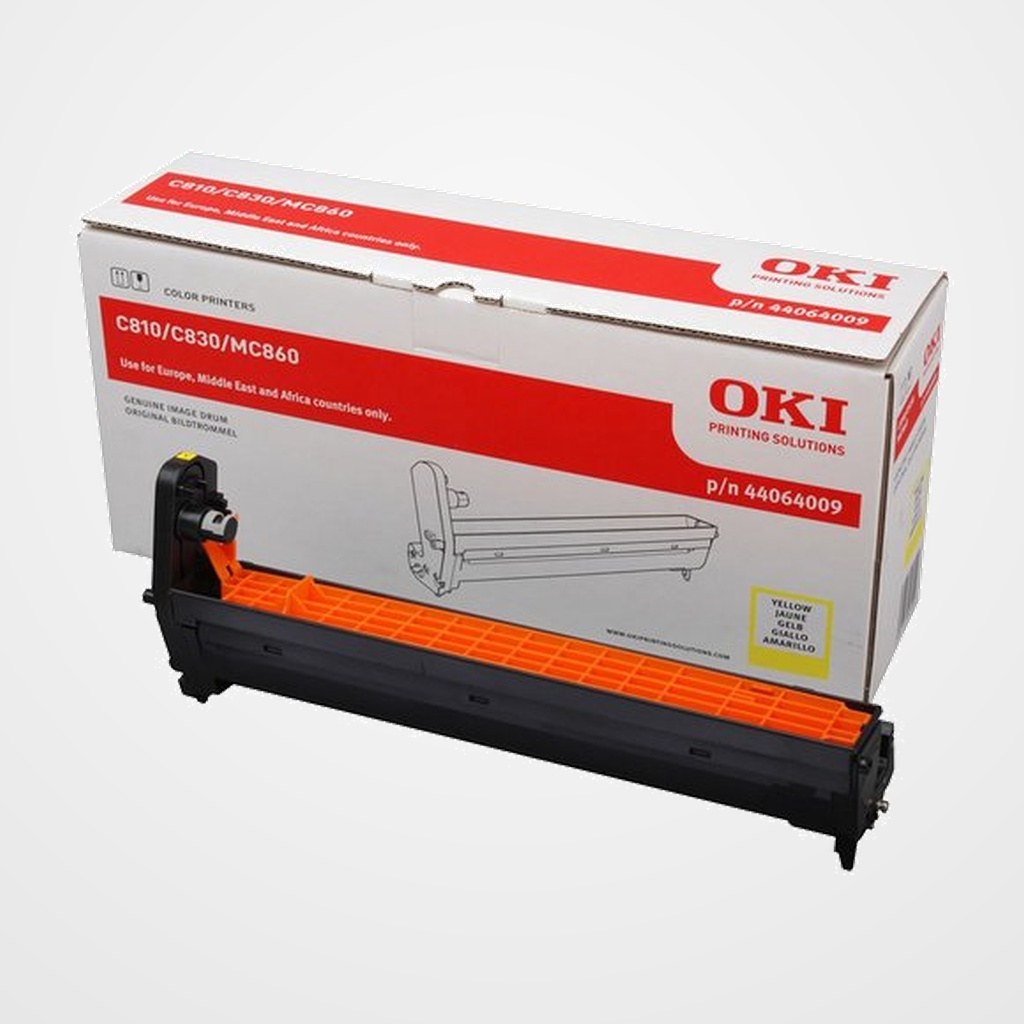 TAMBOR OKI 44064009 MC860 C810/830 AMARILLO (20.000 PÁG.)