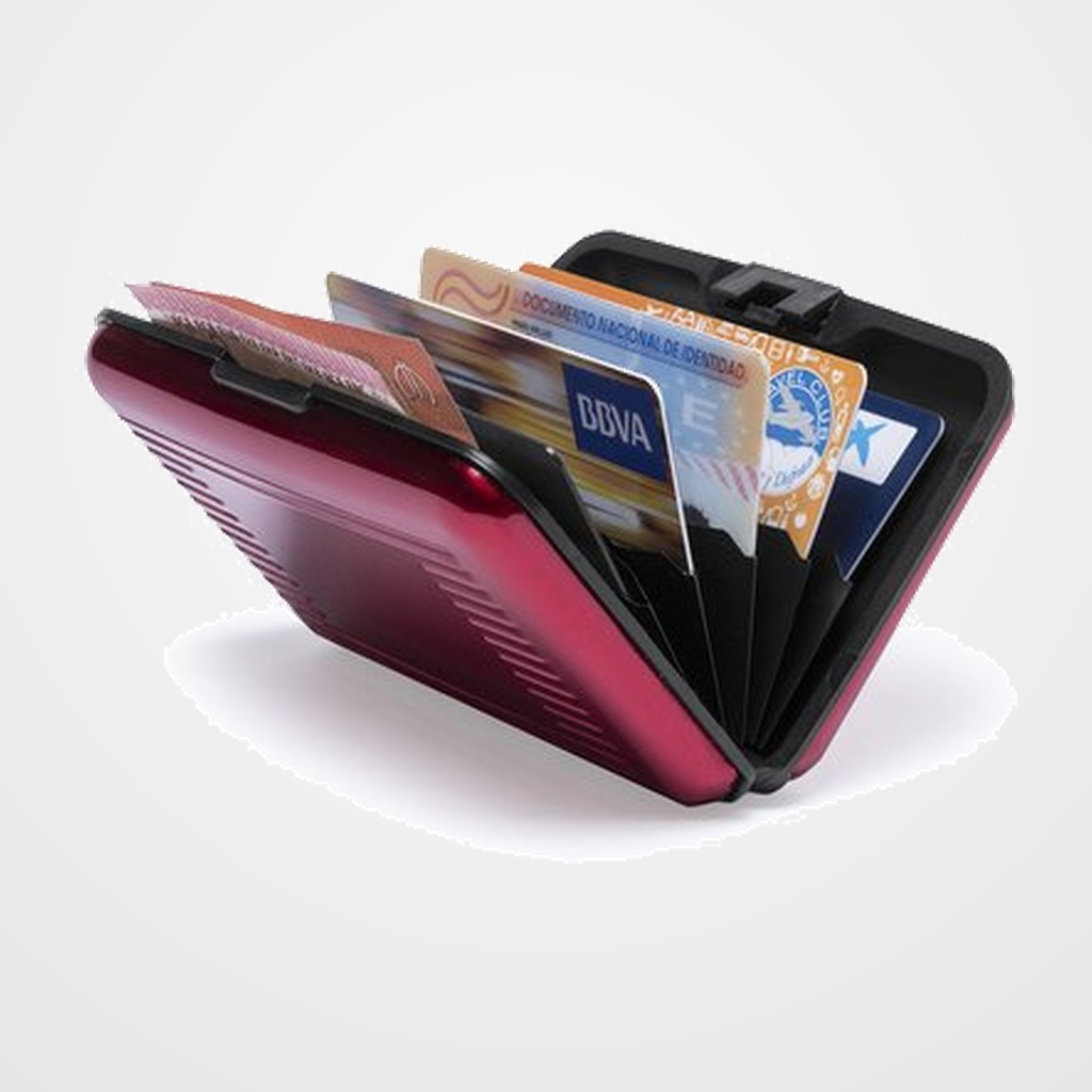 [27301047] TARJETERO METALICO IBERPLAS CON SISTEMA RFID (ANTI HURTO) CIERRE ELASTICO 89x58