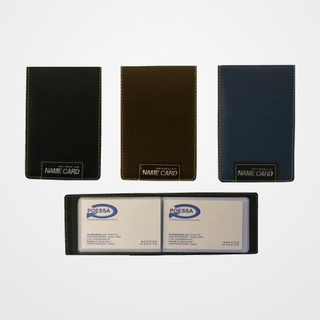 TARJETEROS 40 FUNDAS BISMARK PIEL 3 COLS.