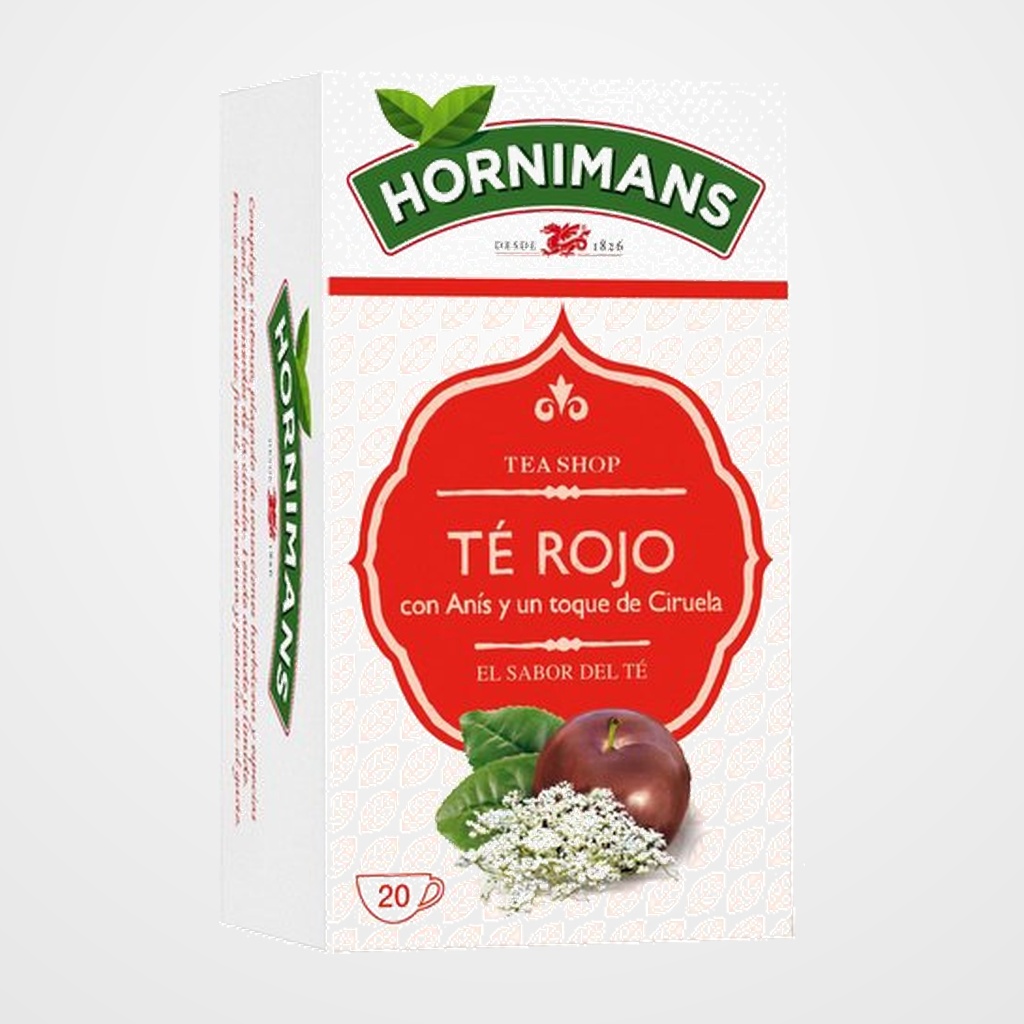 TE ROJO HORNIMANS CAJA DE 20 SOBRES