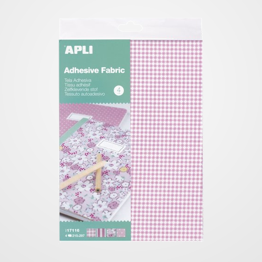 TELA ADHESIVA APLI 4 MODELOS SURTIDOS