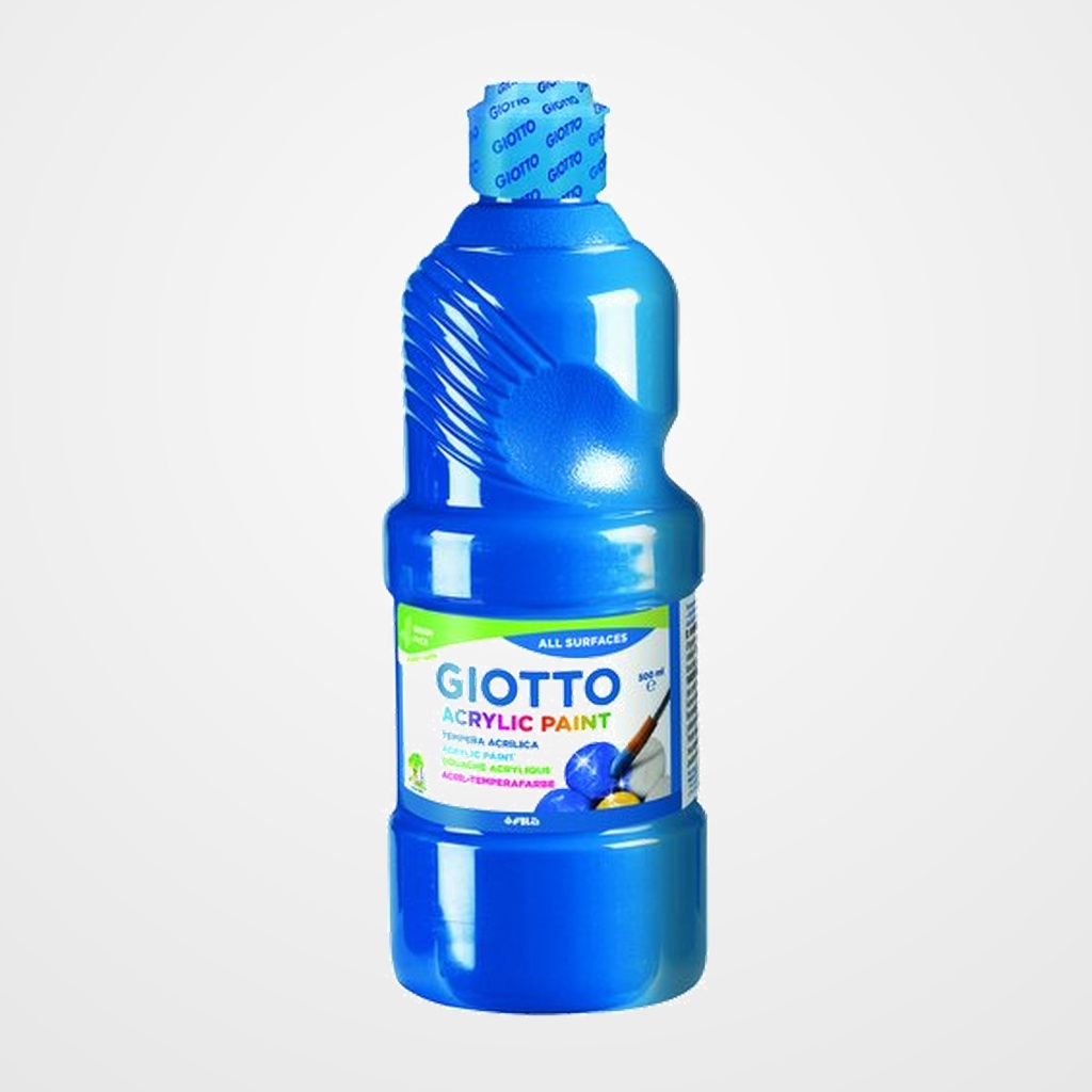 TEMPERA ACRILICA GIOTTO 500 ml AZUL CYAN