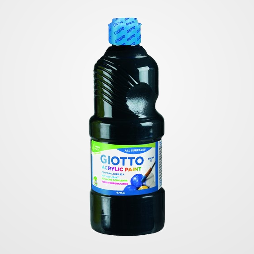 TEMPERA ACRILICA GIOTTO 500 ml NEGRO