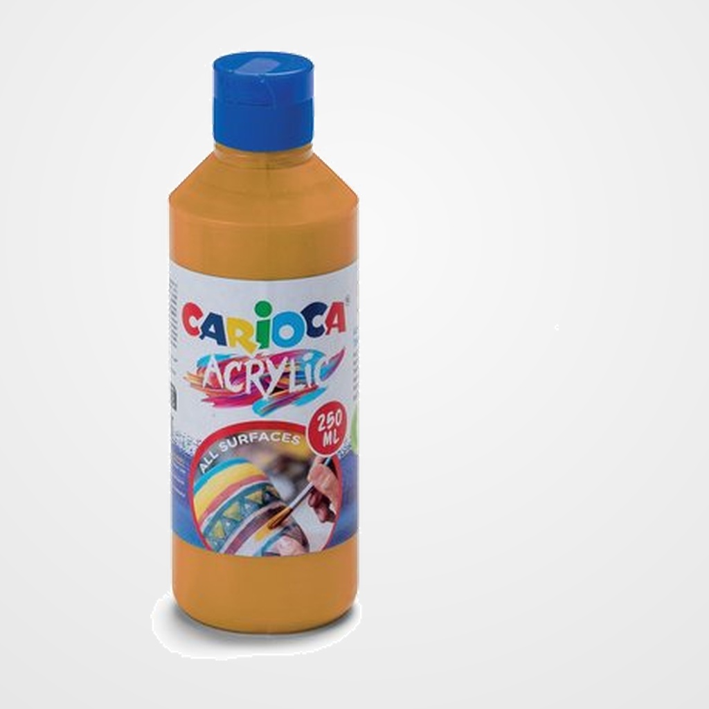 TEMPERA CARIOCA ACRILYC LIQUIDA 250 ml (botella) ORO