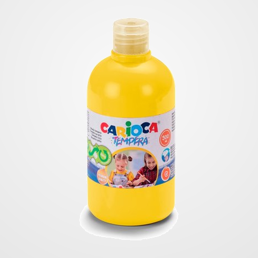 TEMPERA CARIOCA LIQUIDA 500 ml (botella) AMARILLO