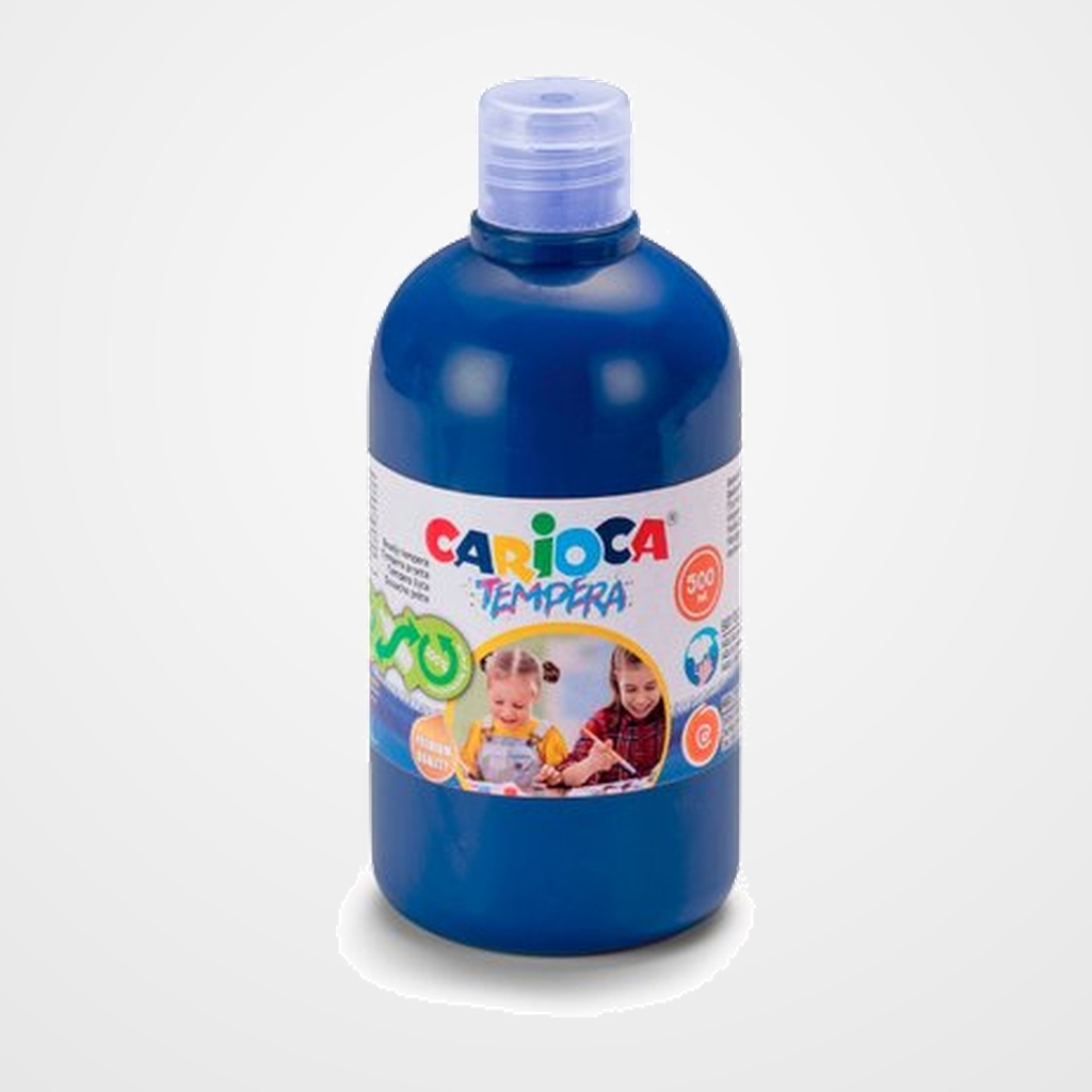 TEMPERA CARIOCA LIQUIDA 500 ml (botella) AZUL