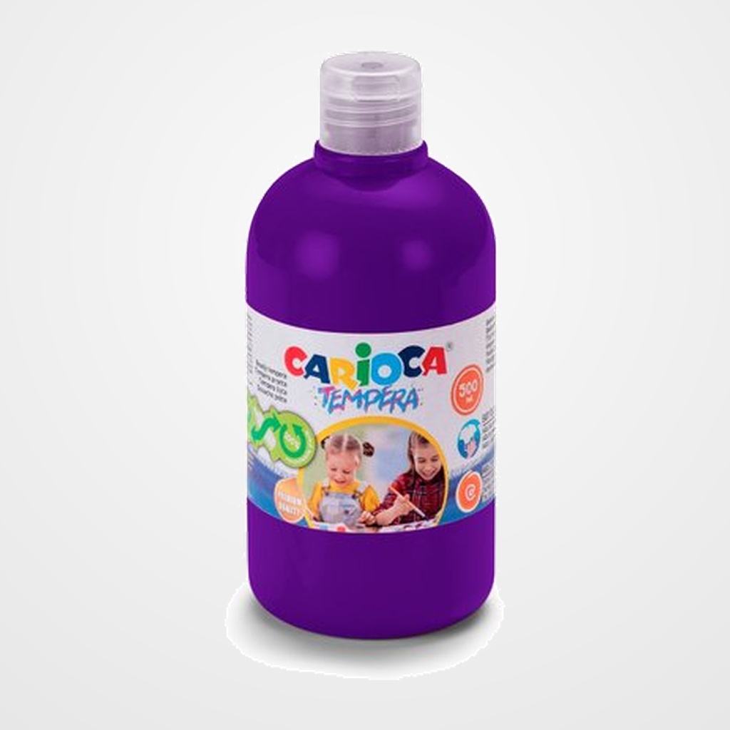 TEMPERA CARIOCA LIQUIDA 500 ml (botella) MORADO
