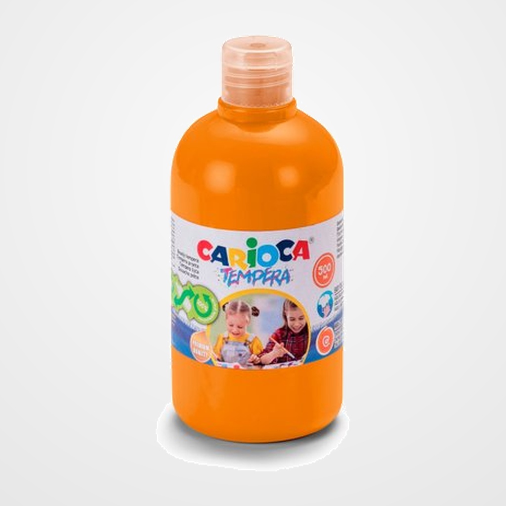TEMPERA CARIOCA LIQUIDA 500 ml (botella) NARANJA