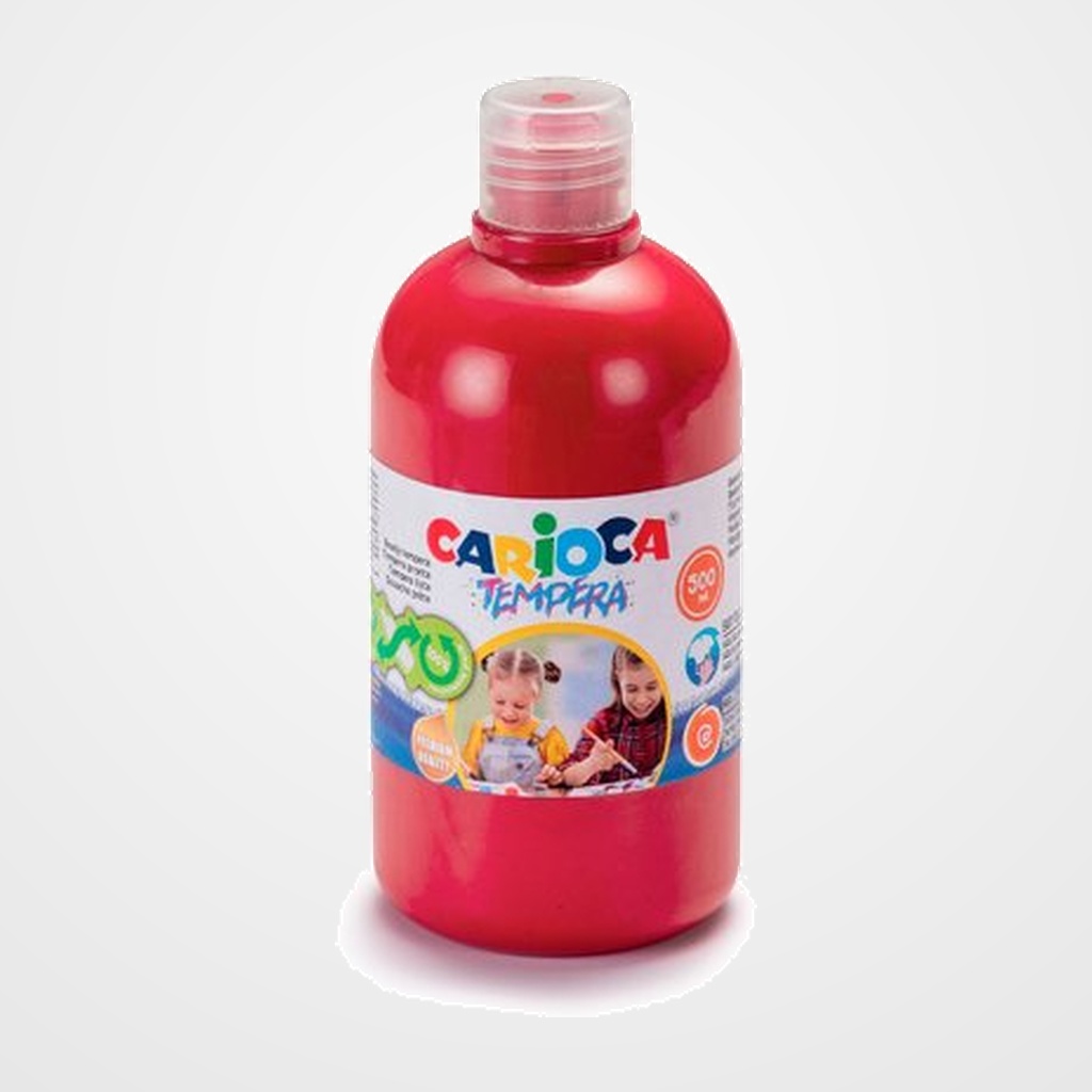 TEMPERA CARIOCA LIQUIDA 500 ml (botella) ROJO