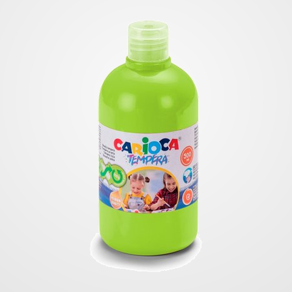 TEMPERA CARIOCA LIQUIDA 500 ml (botella) VERDE CLARO