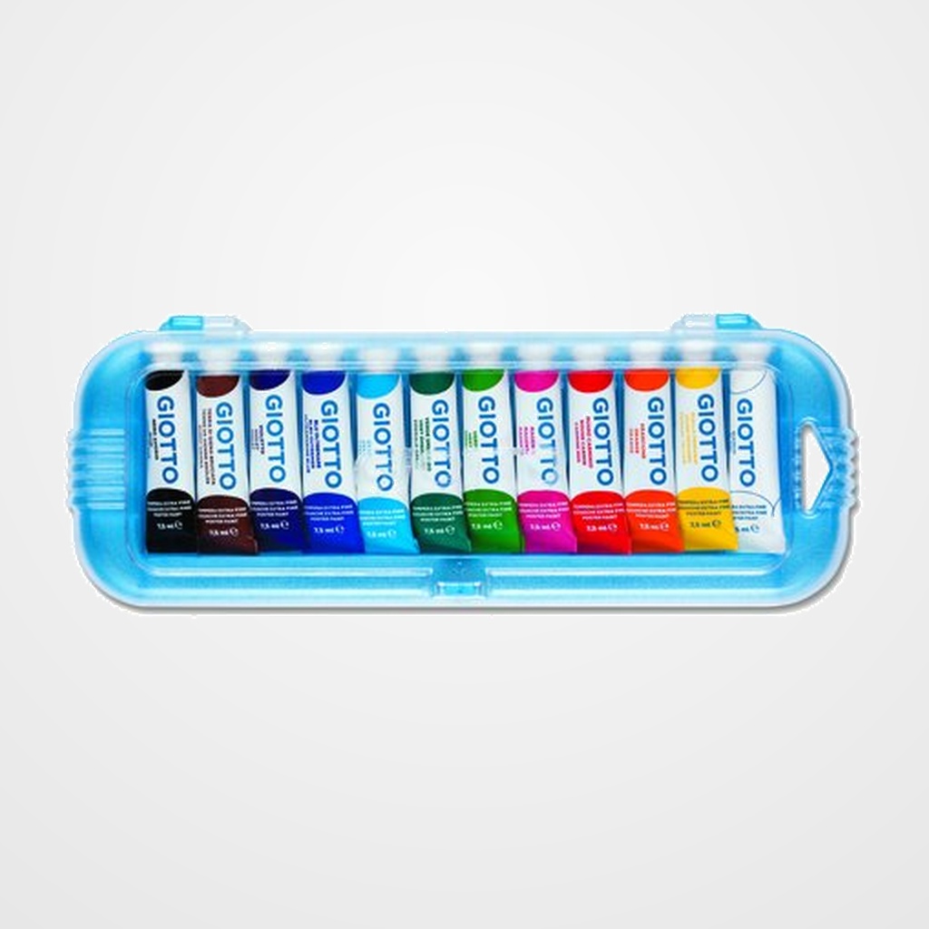 TEMPERA GIOTTO  7,5 ml (tubo) ESTUCHE de 12